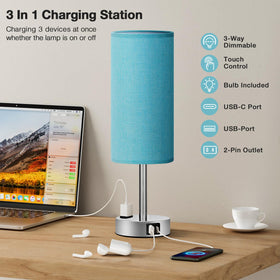 Fenmzee nightstand lamp 3-way dimmable touch control for customized lighting