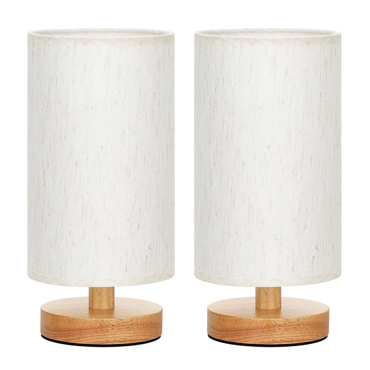 Fenmzee set of two lamps enhances bedroom ambience.
