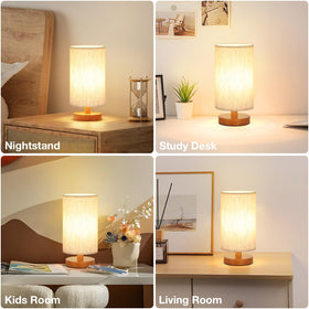 Set of two lamps provides balanced lighting on both sides.