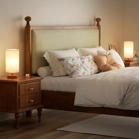 9-inch height fits compact spaces without crowding your nightstand.