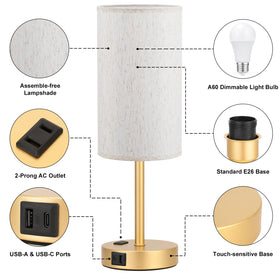 120V outlet on Fenmzee lamp powers accessories.