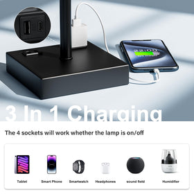 Fenmzee USB-A and USB-C ports plus outlets keep devices charged