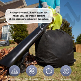 Fennoral Leaf Vacuum Bag, Large Capacity handles piles of leaves in one pass.