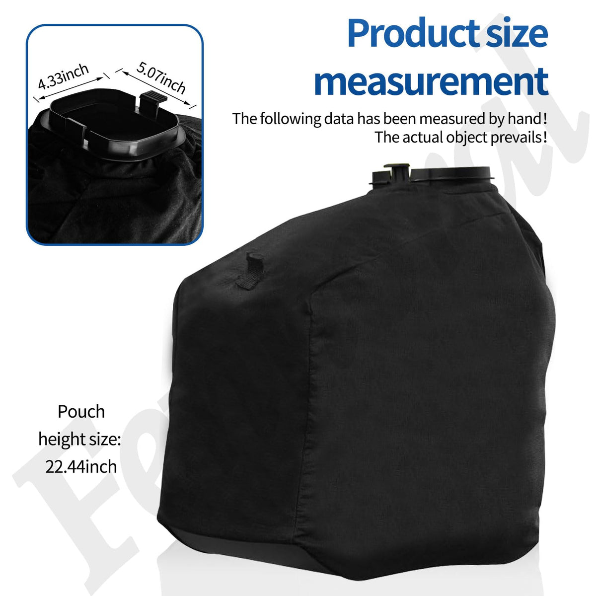 Fennoral Leaf Vacuum Bag with Strapped Design improves mobility during yard work.