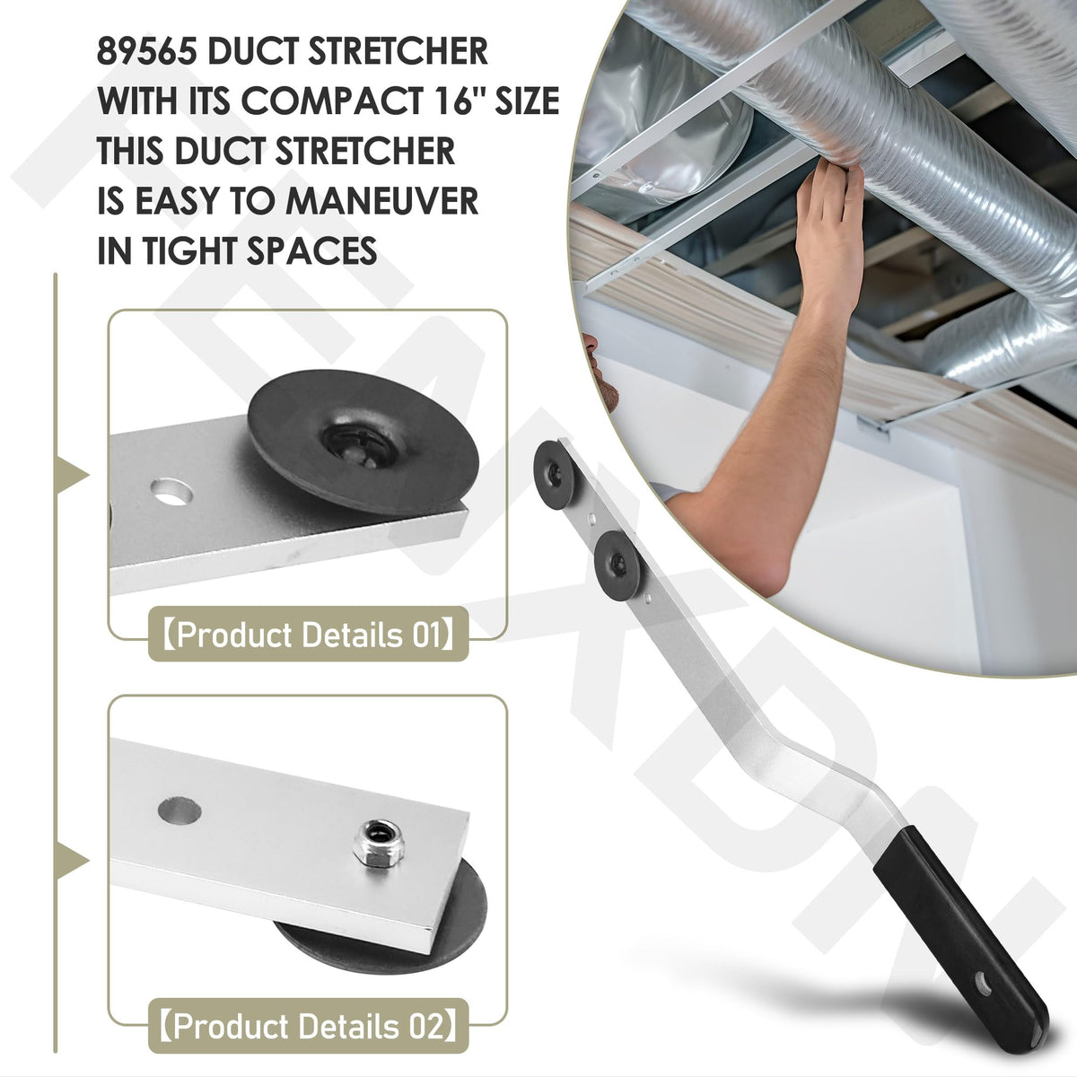 FENXDN 89565 securely sliding washers for quick duct positioning