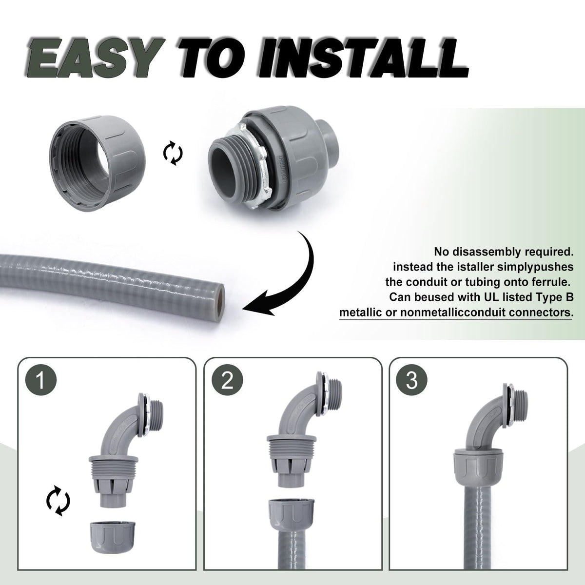 Feotech connectors in use in a home HVAC project.