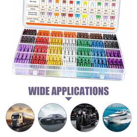 Ferianl car fuse kit box keeps all fuses organized.