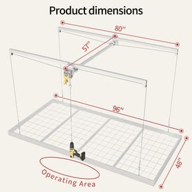 FERO overhead storage lift system with drill operation for easy access.