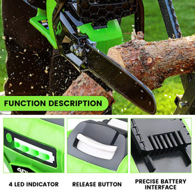 FERRYBOAT battery compatible with multiple Greenworks 40V models for extended use.