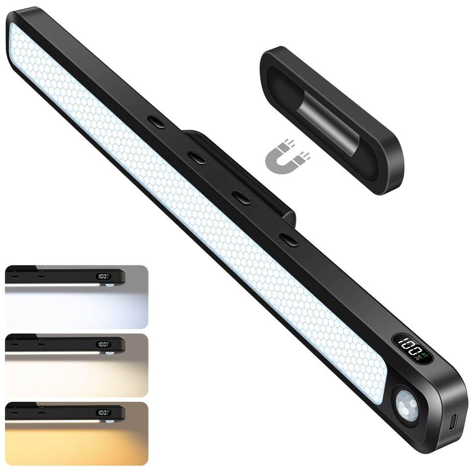 Ferswe 5W light bar with magnetic base for quick, tool-free mounting.