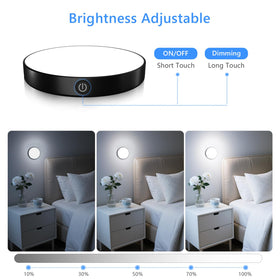 Ferswe Rechargeable Tap Light remembers last brightness setting.