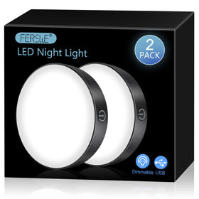 Ferswe Rechargeable Tap Light front view for small spaces.