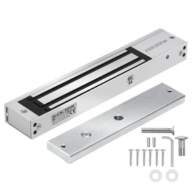 FERUERW 600lbs lock front view shows robust aluminum housing for secure door closures.