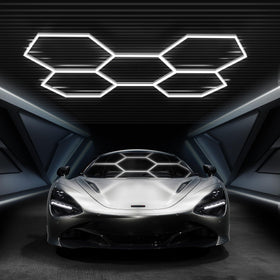 FERUERW hexagon garage light mounted on ceiling for bright, even illumination