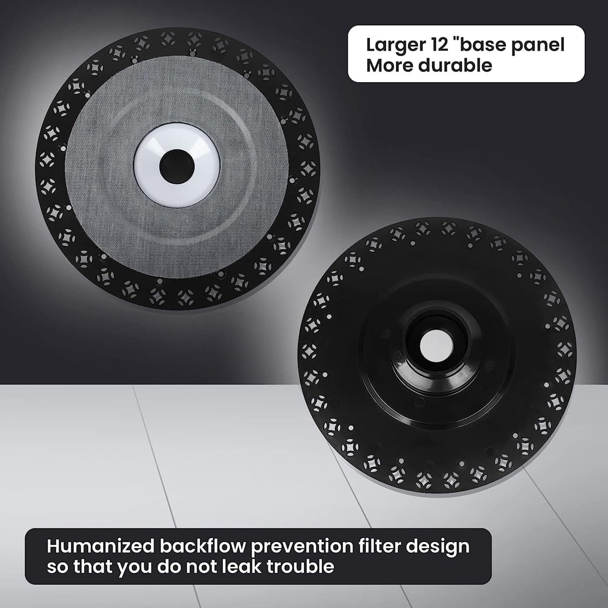 FERUERW matte black stainless-steel drain complements contemporary tubs.