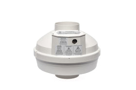 Festa AMG Maverick Radon Fan in inline-duct setup for compact, quiet airflow and easy installation.