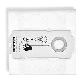 Festool CT Mini/Midi filter bags packaging for easy replacement and clean setup.