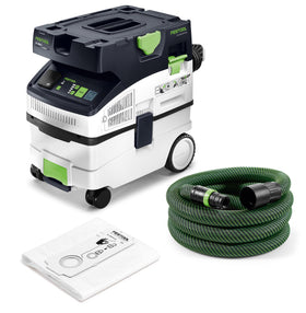 Festool CT MIDI I unit showcases compact design for easy portability and quick setup.