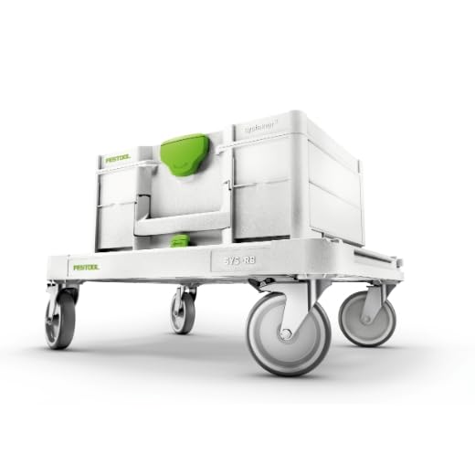 Festool Roll Board side view highlighting 360-degree wheels for agile movement