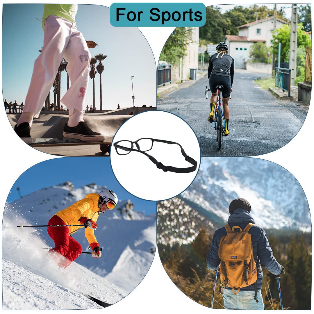 Festty prevents loss during sports, protecting eyewear.