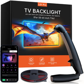 FFJ TV backlight sensor clip aligns lighting with screen colors for immersive viewing.