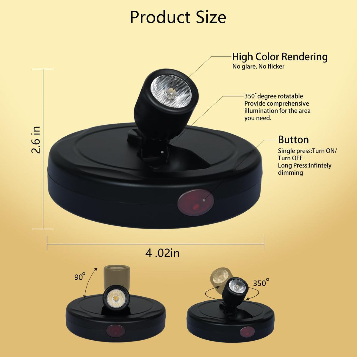 FFKWLTONG LED Spotlight Indoor highlighting an art display with warm glow