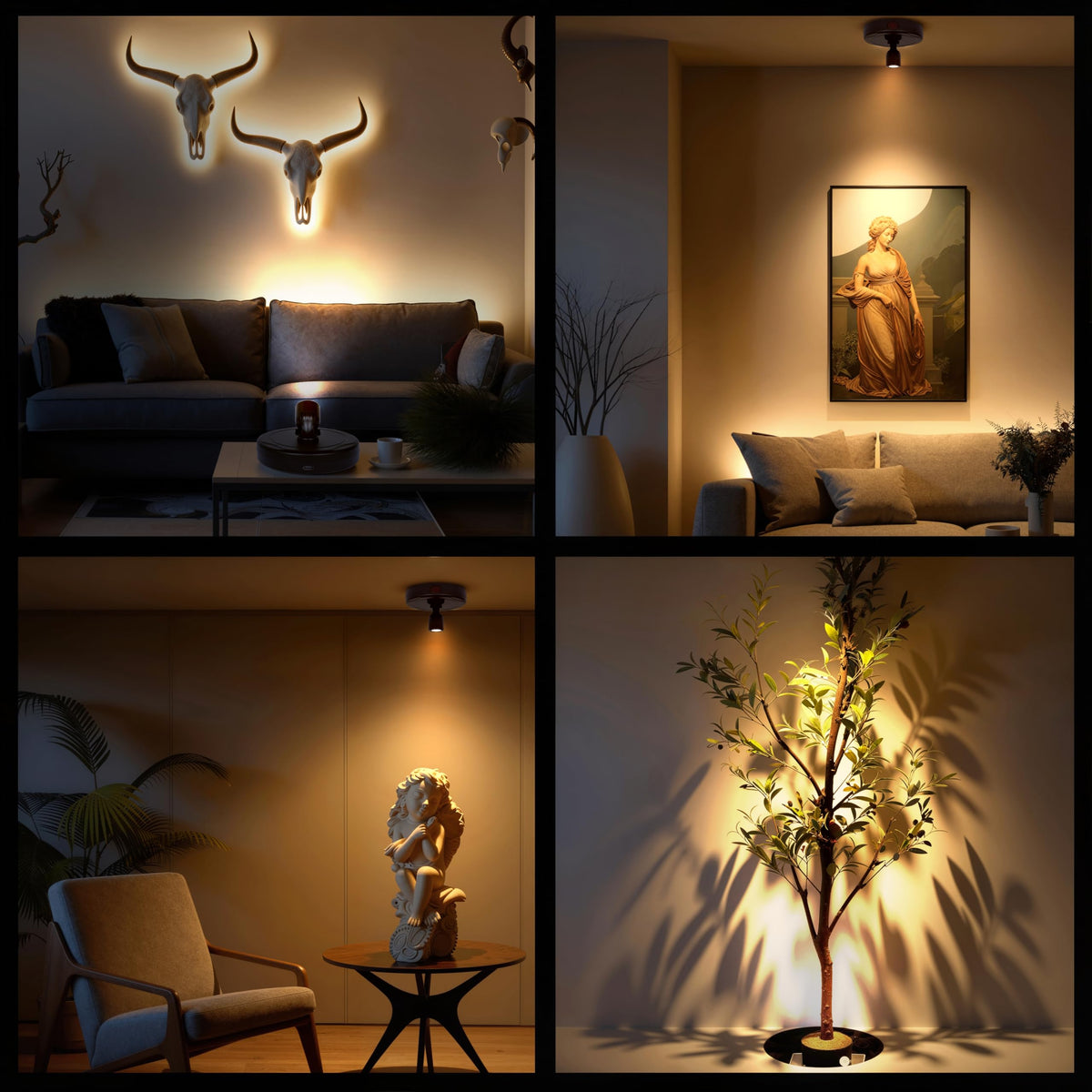FFKWLTONG LED Spotlight Indoor charging dock view for long-lasting power