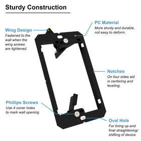 FGB 20-pack low voltage mounting bracket ideal for home office cable management