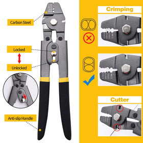 FGNM aluminum crimp sleeves prevent crushing at the terminal