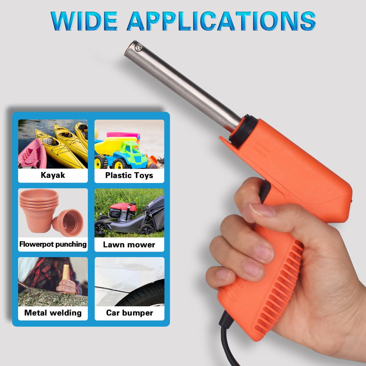 FGRSRZ bumper and kayak repair application for extended product life.