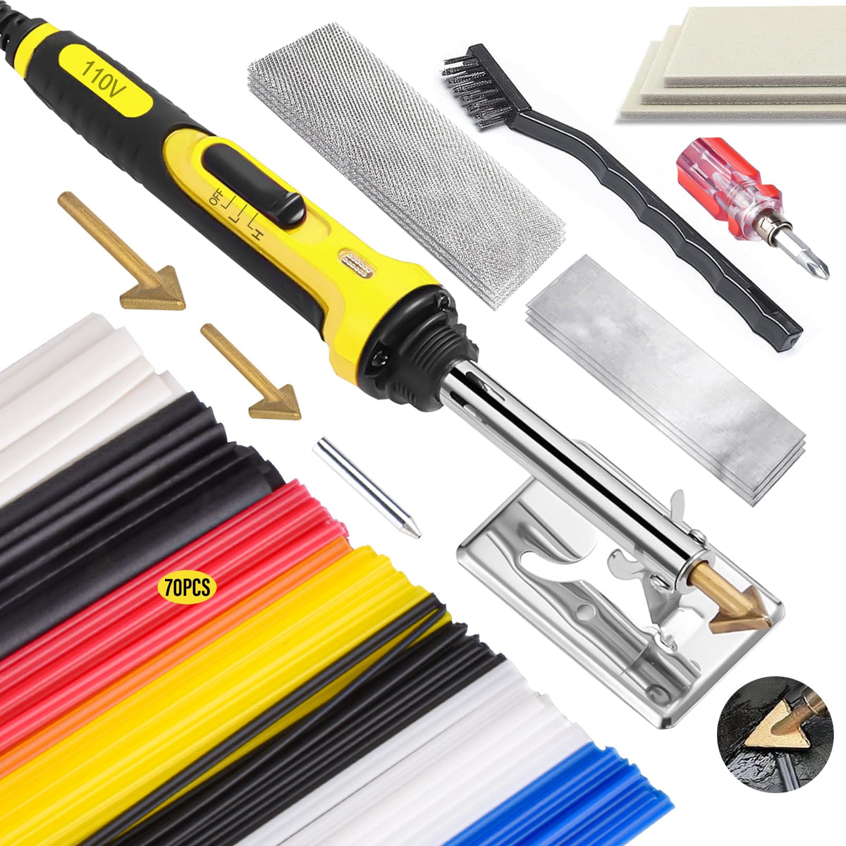 FGRSRZ 150W plastic welder kit compact design for quick DIY repairs