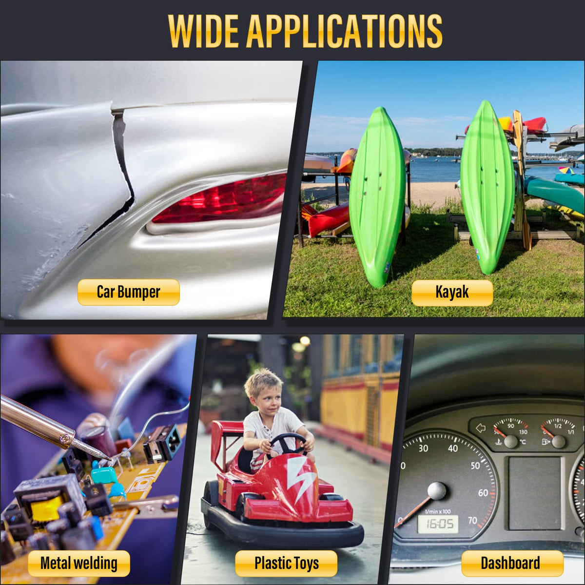FGRSRZ bumper and kayak repair scenario showcases versatility