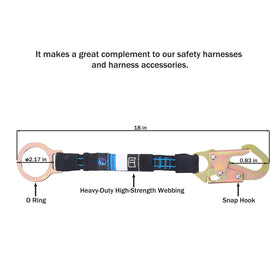 FHFallArrest heavy duty fall protection lanyard supports reliable on-site performance