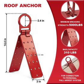 FHFallArrest D-ring roof bracket showing solid attachment point for roof safety.