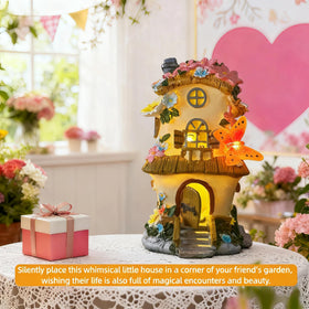 FHNQRQN gift-ready fairy garden house as a thoughtful present