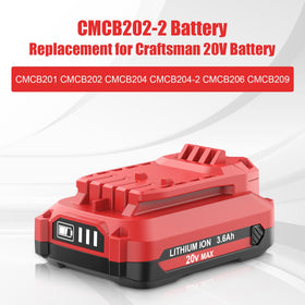 Fhybat two pack 3600mAh 20V battery cmcb201 with emphasis on replacement compatibility