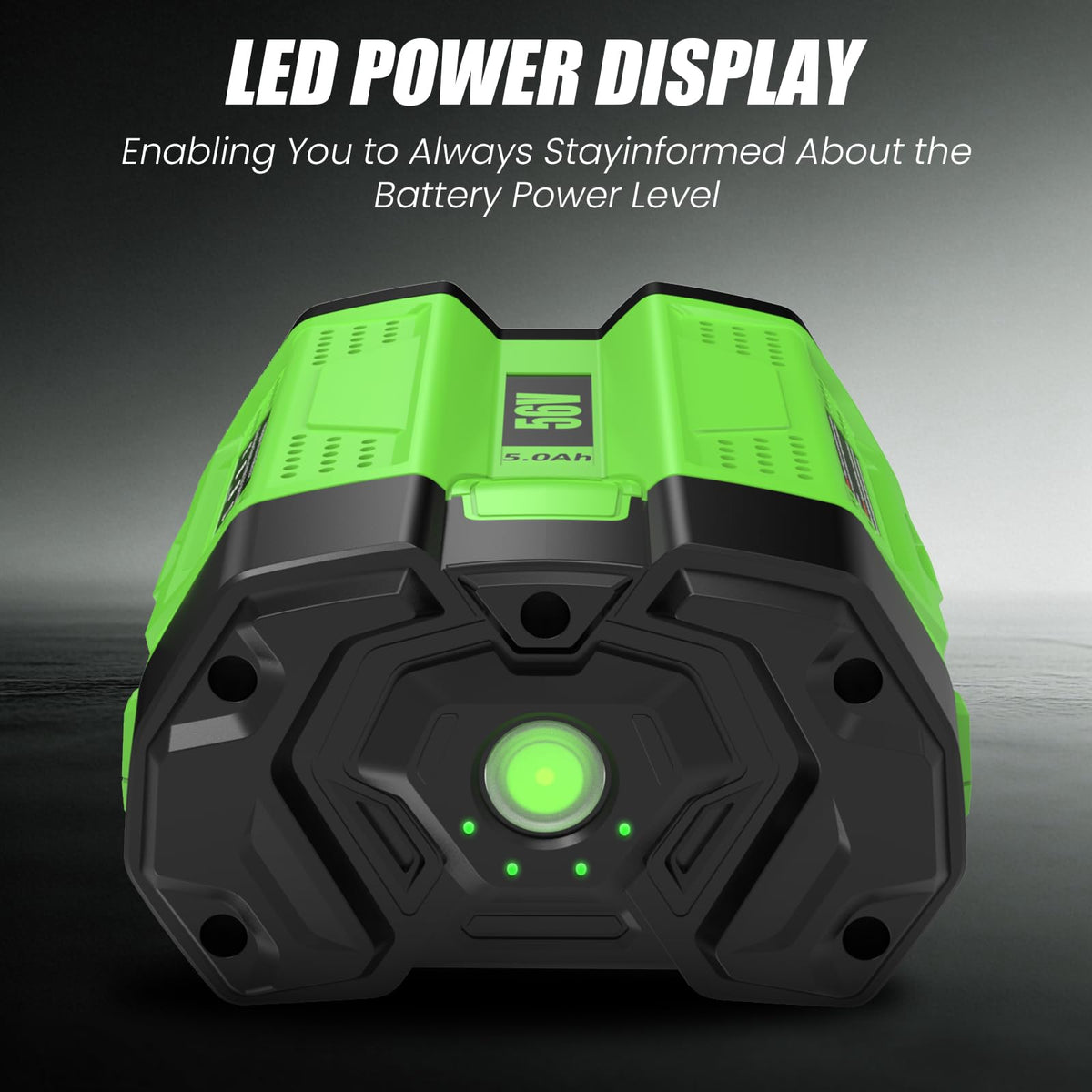 Fhybat 2-pack 56V battery in use demonstrates longer run time.