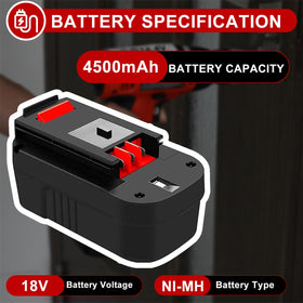 Fhybat HPB18 OPE close-up showing 4.5Ah capacity for longer use.