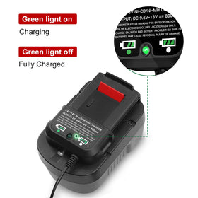 Fhybat batteries compatible with Black and Decker 18V tools for versatile projects.