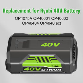 Fhybat 7.5Ah Ryobi 40V battery features built-in safety protections.
