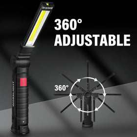 FIBRAVE LED work light red warning mode for visibility in emergencies