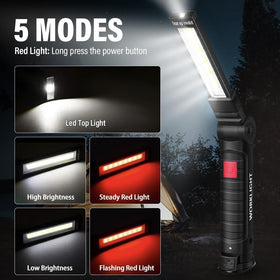 FIBRAVE LED work light USB rechargeability for quick on-site charging