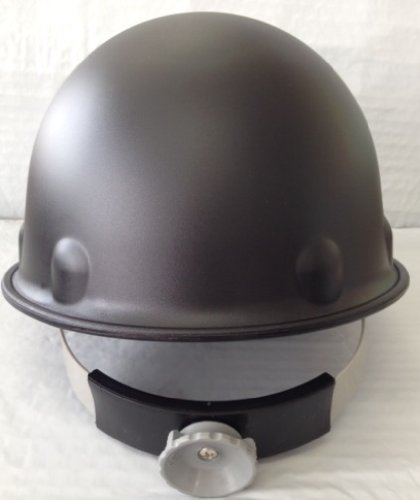 Fibre-Metal hard hat close-up highlighting crack-resistant fiberglass shell and reliable durability.