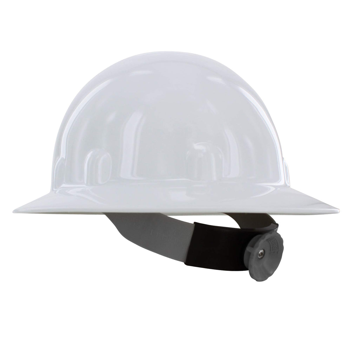 Fibre-Metal Supereight full-brim hard hat on site, offering durable protection.