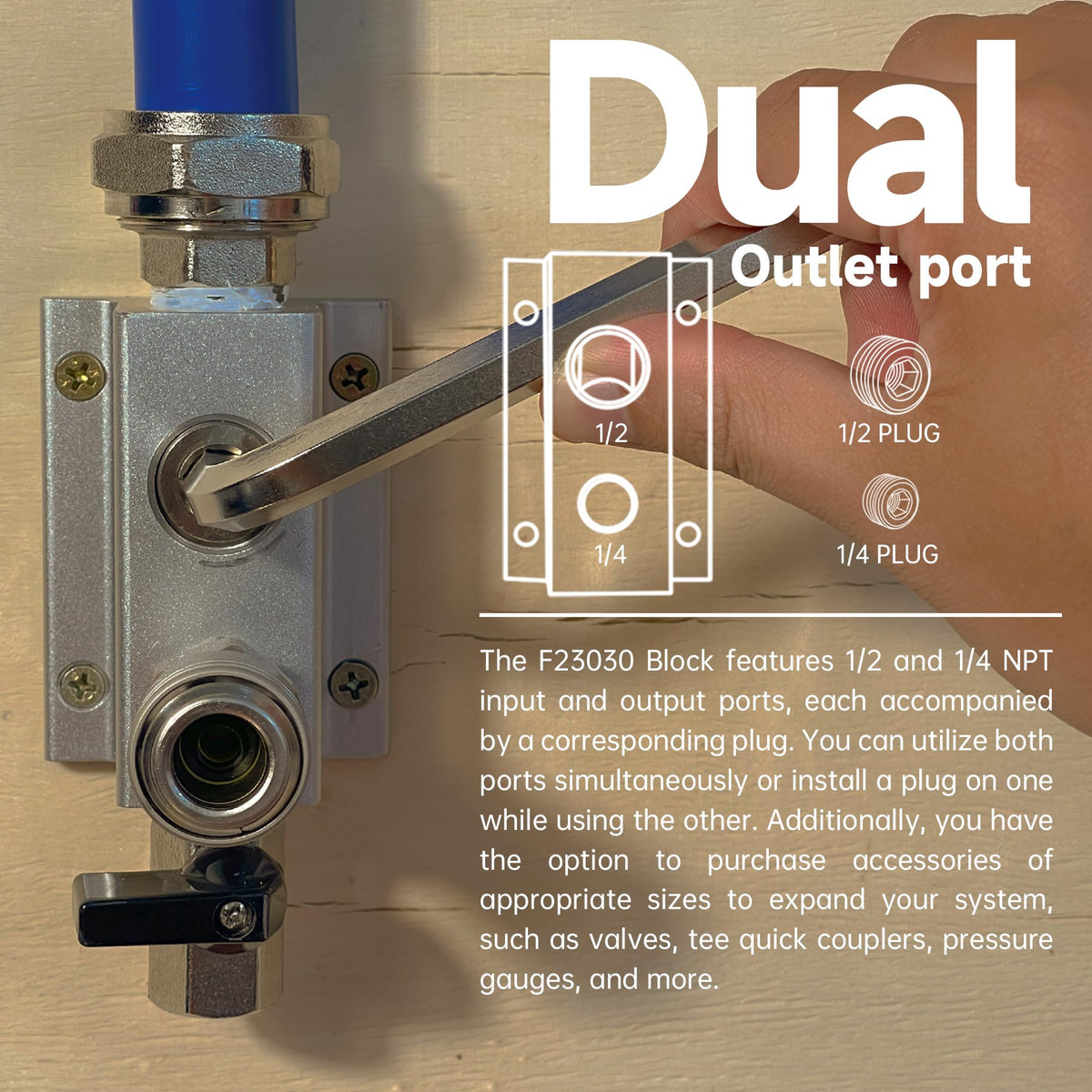 Fideursus aluminum outlet blocks for stable air distribution