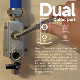 Fideursus aluminum outlet blocks for stable air distribution