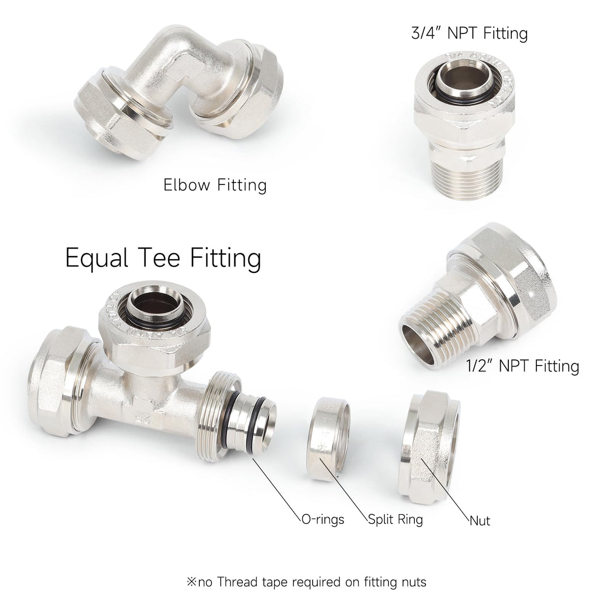 Fideursus bending-friendly piping supports compact layouts with a 6-8 inch radius.