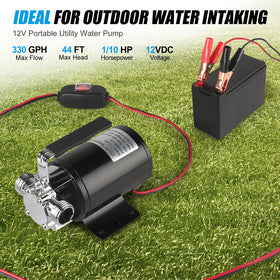 FIDISP pump with waterproof switch for safe outdoor operation