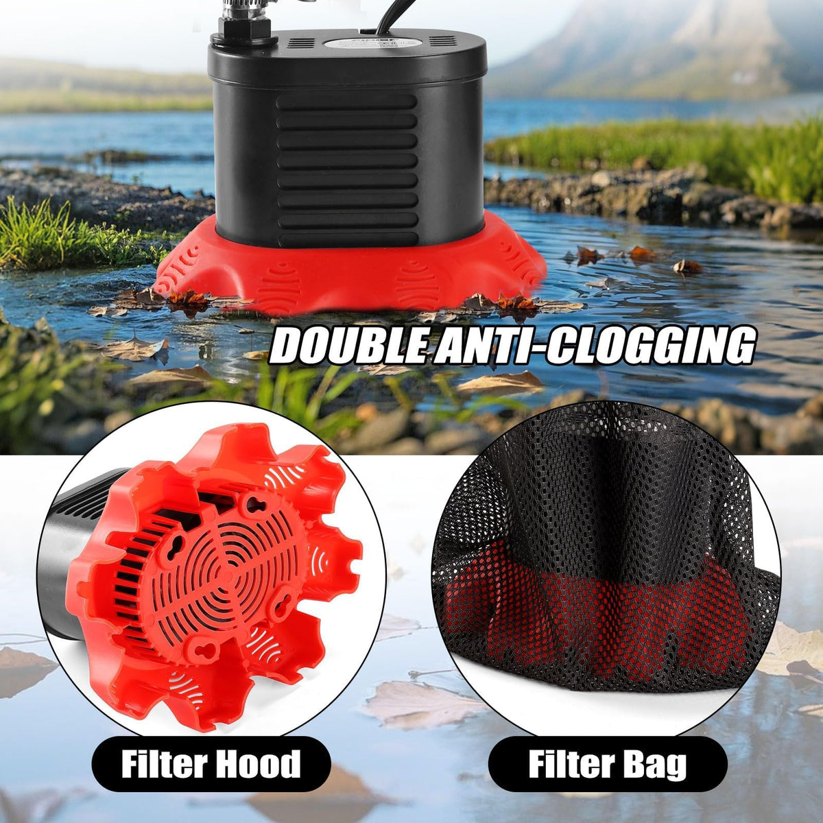FIDISP 25ft power cord extends reach for remote drainage.