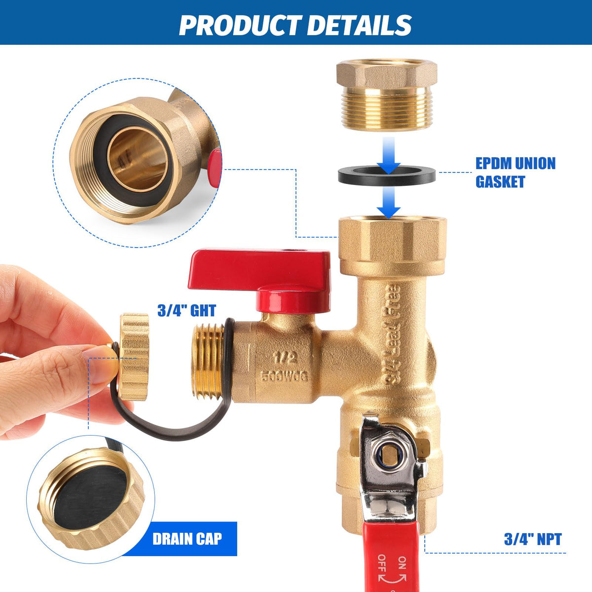 FIDISP pressure relief valve assembly featured for safe flushing scenarios